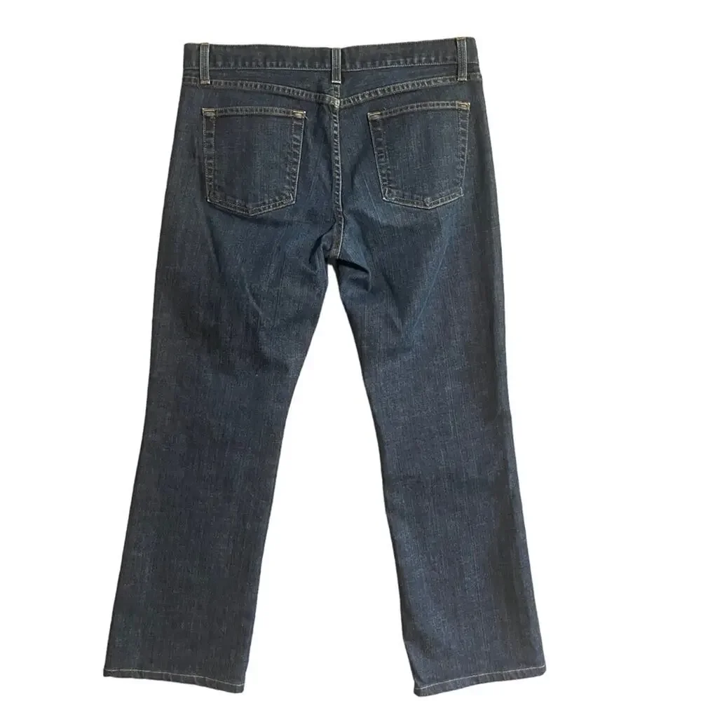J. Crew Bootcut Denim Jeans Mens Size 33R Dark Wash Casual Basic Classic Simple